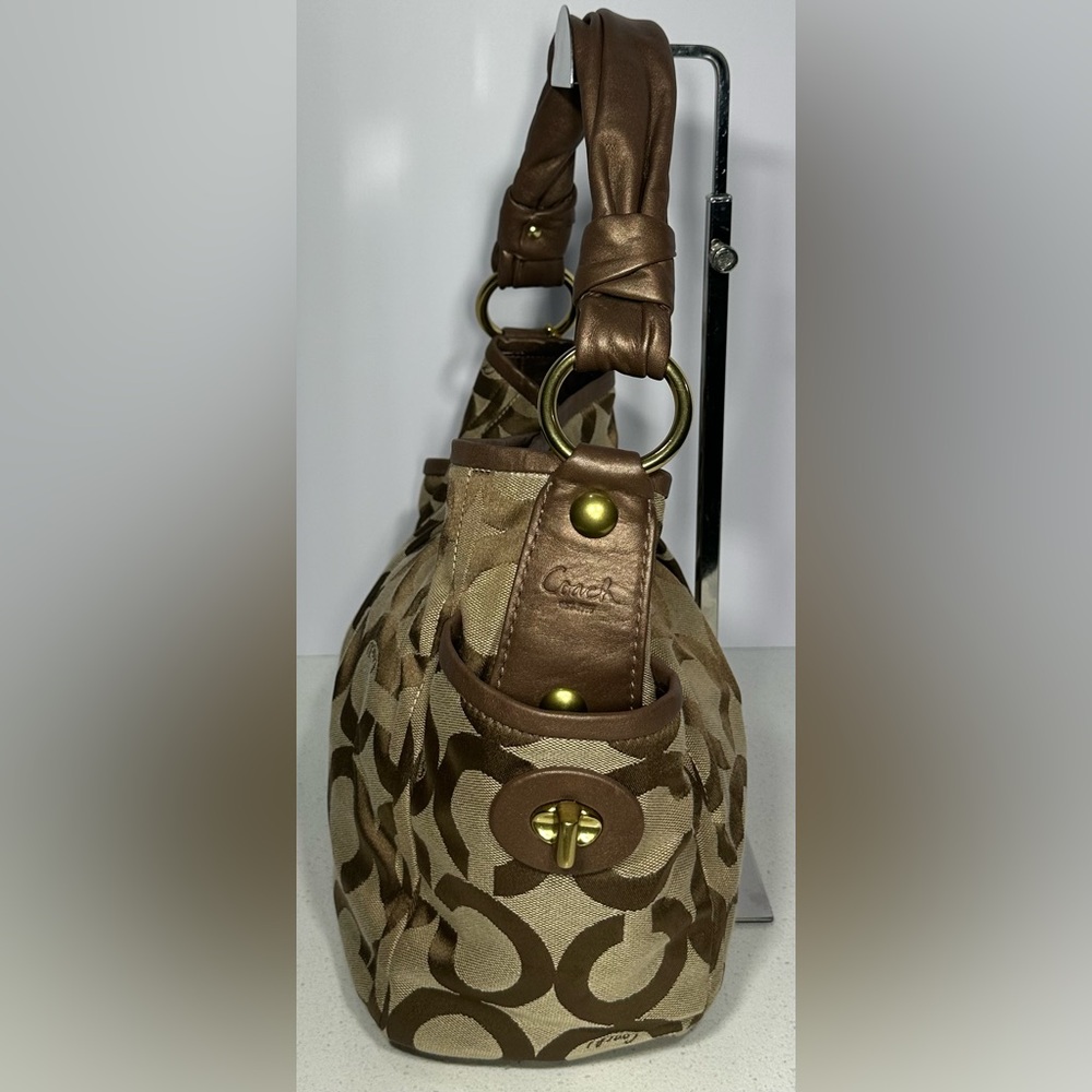 COACH PARKER OPT ART SHOULDER BAG - Picture 4 of 13